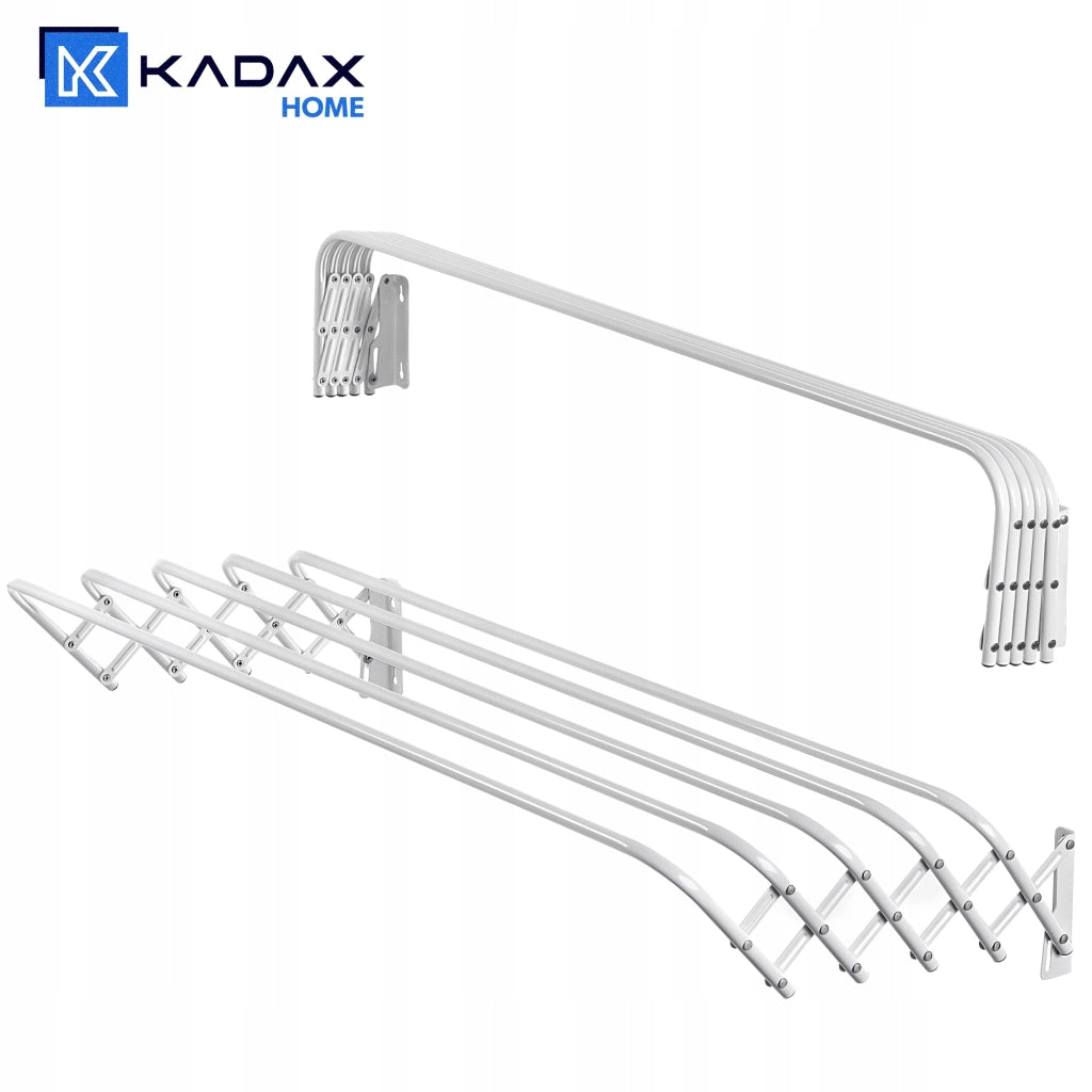 Asciugatrice per bagno KADAX, 100 cm, a parete, a fisarmonica
