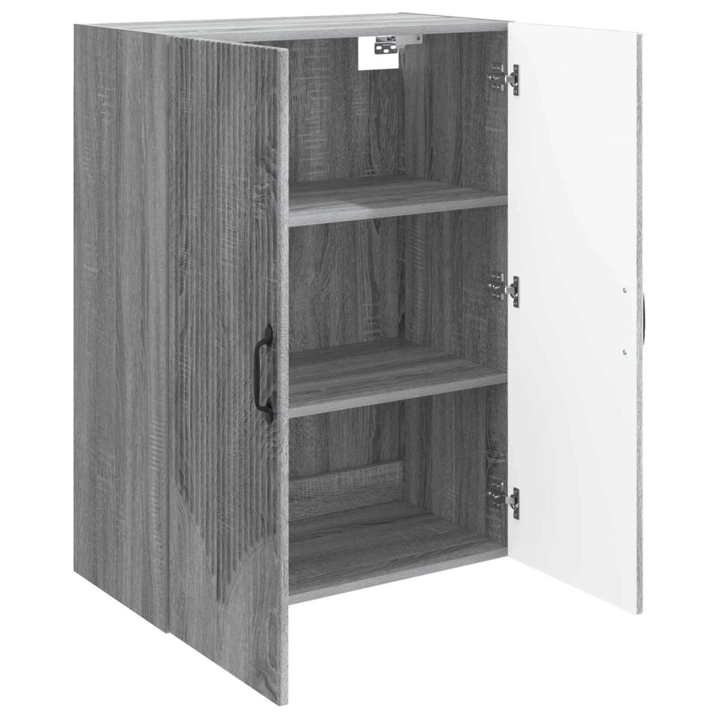 Mobiletto a muro Sonoma grigio 66 x 34,5 x 90 cm