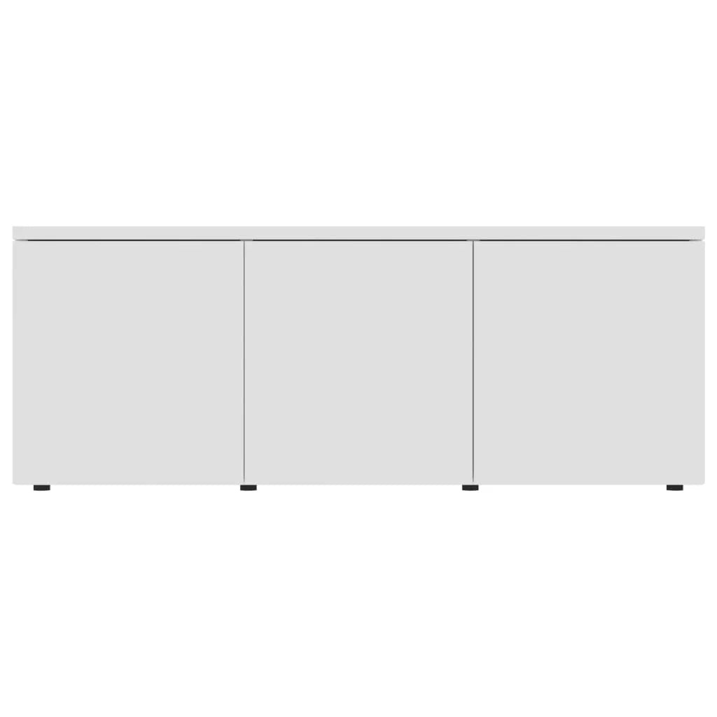 Mobile TV multimediale mensola TV credenza TV sala da pranzo soggiorno camera da letto 80 x 34 x 30 cm legno ingegnerizzato bianco 02_0026251