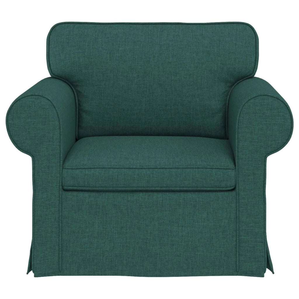 Divano Verde Scuro 95 x 82 x 80 cm Tessuto