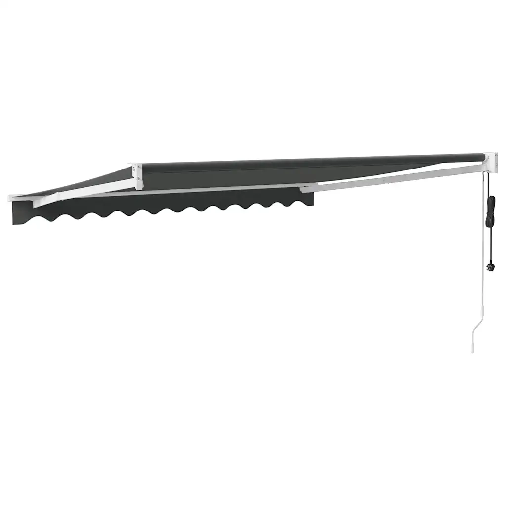Tenda retrattile Antracite con Struttura Bianca 3 x 2,5 m 3154486