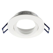 Faretto ad incasso portafaretto bianco tondo foro 70mm moderno orientabile supporto lampade GU10 GU5.3 BIANCO