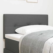 Testiera LED con testiera-Testata con LED-Testiera Decorativa Grigio scuro 100 cm Poliestere 299747
