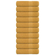 Asciugamani Doccia 10 pz Oro 70x140 cm 360 g/mÂ² 100% Cotone