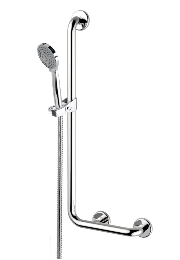 Set saliscendi doccia con maniglione, completo