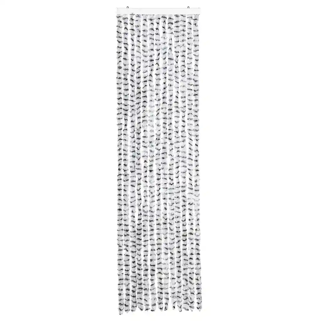Zanzariera Grigio Chiaro e Grigio Scuro 56x185 cm Ciniglia cod mxl 75506