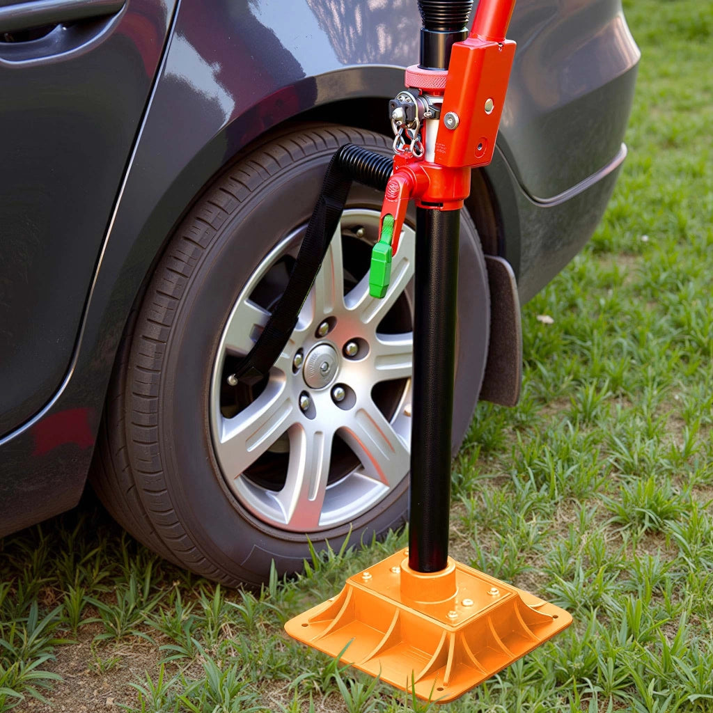 Farm Jack – Profi-Set für extreme Einsätze, Wagenheber bis 3000 kg mit Stützplatte, Radhebe-Adapter, Stoßstangen-Adapter, Reserverad-Halterung, Winden- & Klemmbefestigung