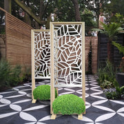 TROPICA - Separè  - Paravento modulabile - 70x190cm - in Legno e PVC Colore: bianco