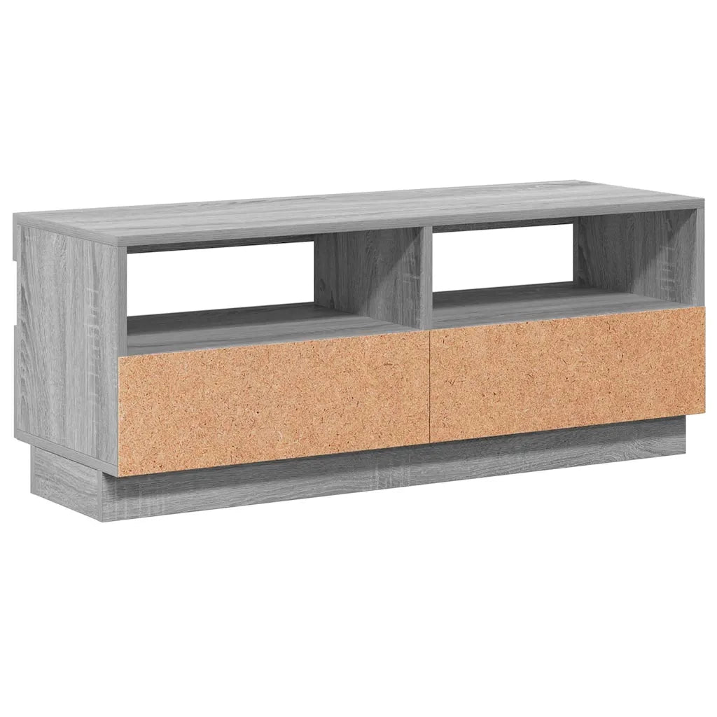 Mobile Porta TV con Luci LED Grigio Sonoma 100x35x40 cm 815721
