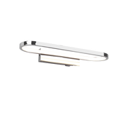 Applique LED, metallo, cromo, 40x7,5x14,8 cm, Gianni