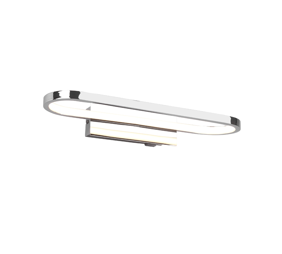 Applique LED, metallo, cromo, 40x7,5x14,8 cm, Gianni