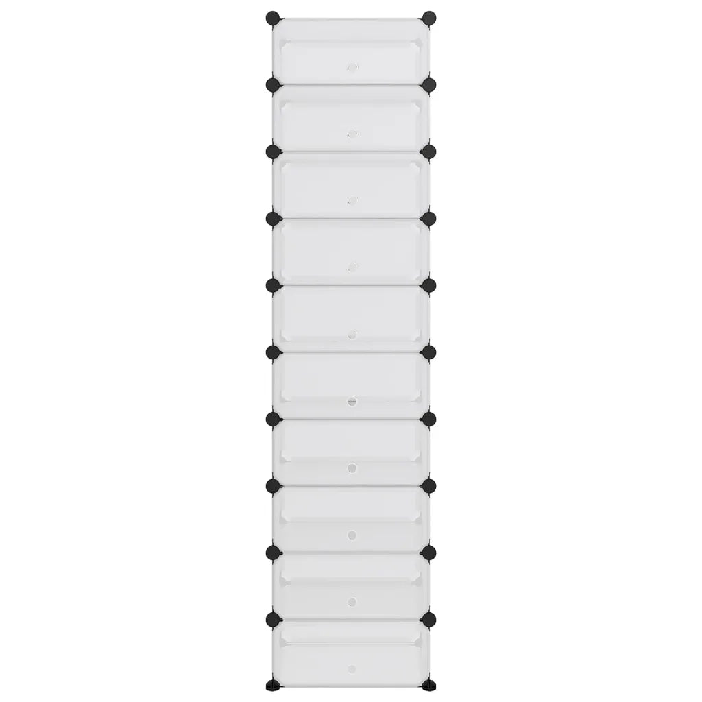 Scarpiera Trasparente 44x32x174 cm in PP cod mxl 51697