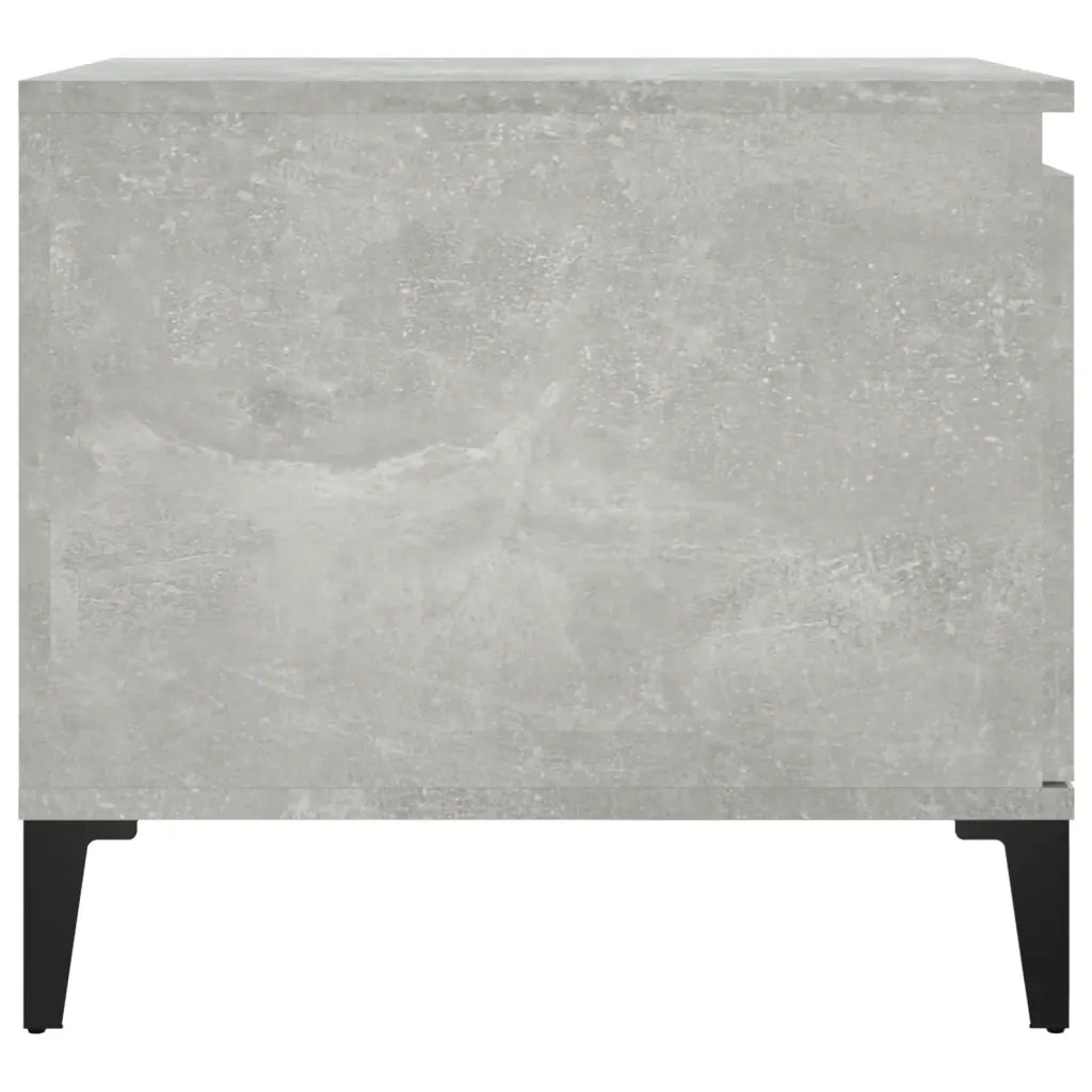 Tavolino Salotto Grigio Cemento 100x50x45 cm Legno Multistrato cod mxl 26317