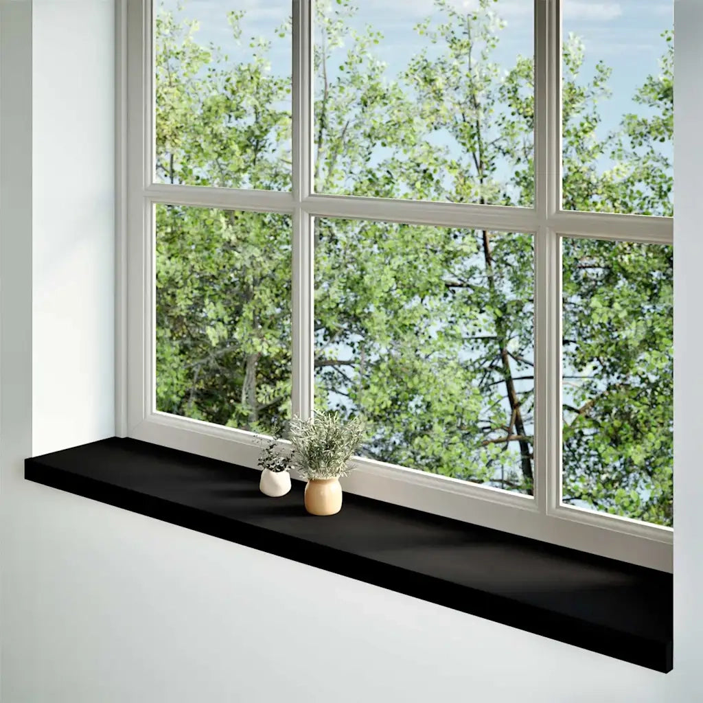 Davanzali 2 pz Marrone Scuro 140x25x2 cm Legno Massello Rovere