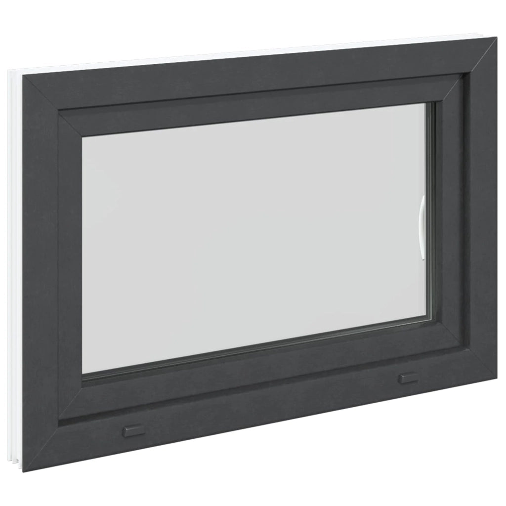 Finestra per Soffitta RISOR 90 x 60 cm PVC e Vetro Antracite CFW9424935