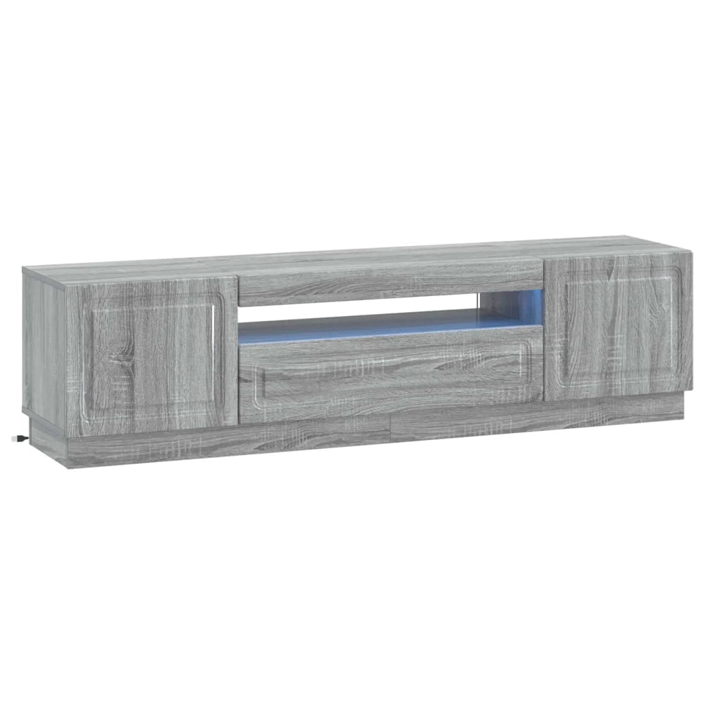 Mobile TV LED Sonoma grigio Legno ingegnerizzato 897791
