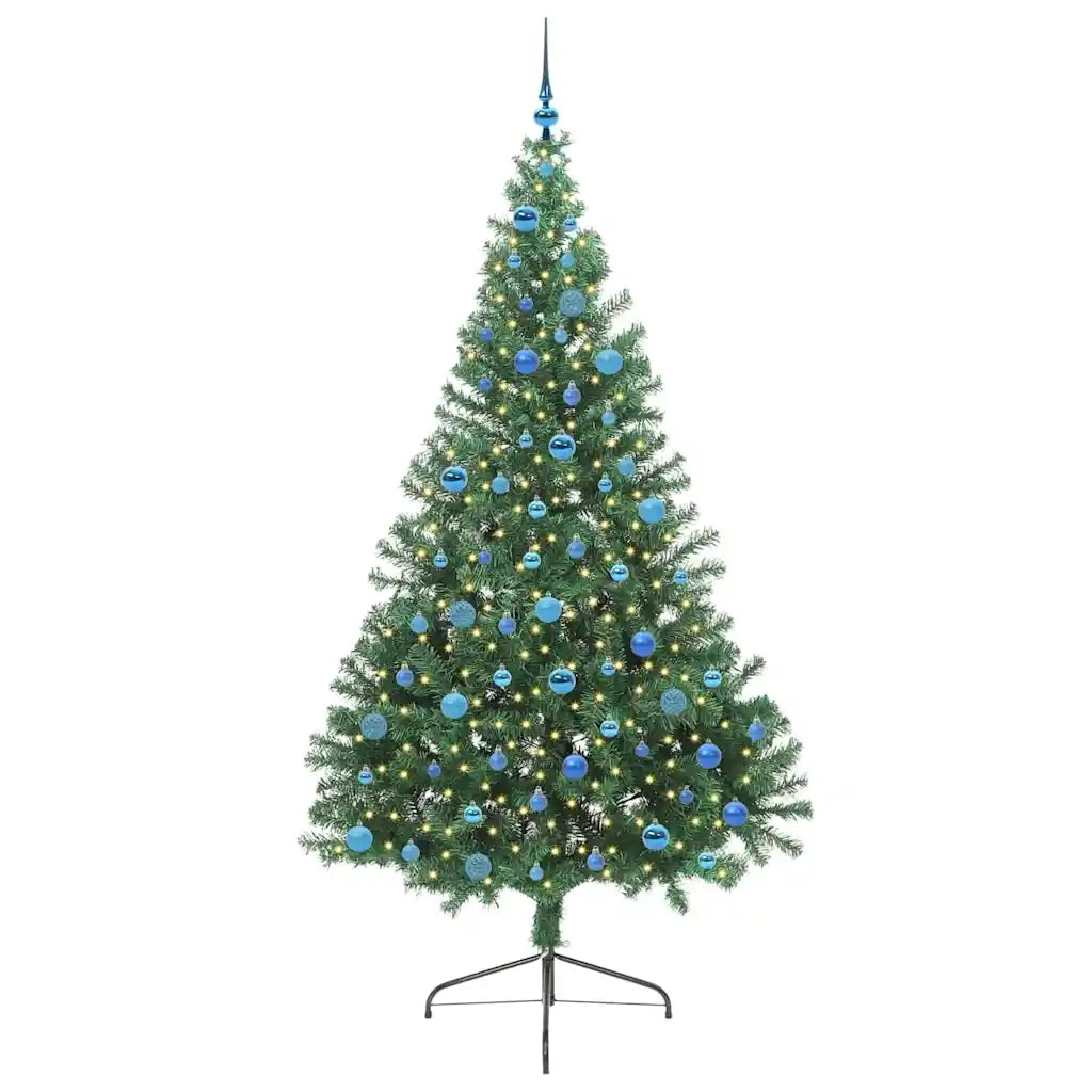 Albero di Natale artificiale con luci integrate Verde 240 cm 3397044