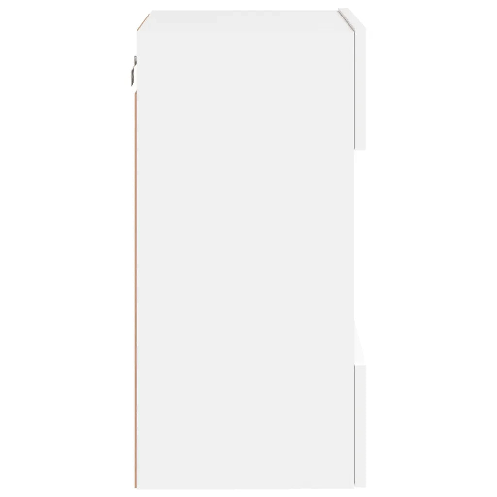 Mobile TV a Parete con Luci LED Bianco 40x30x60,5 cm