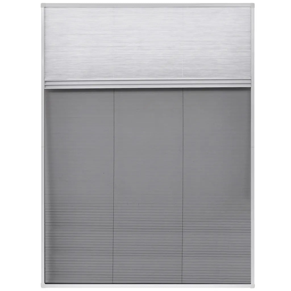 Zanzariera Plissettata in Alluminio 60x80 cm con Tendina 142615