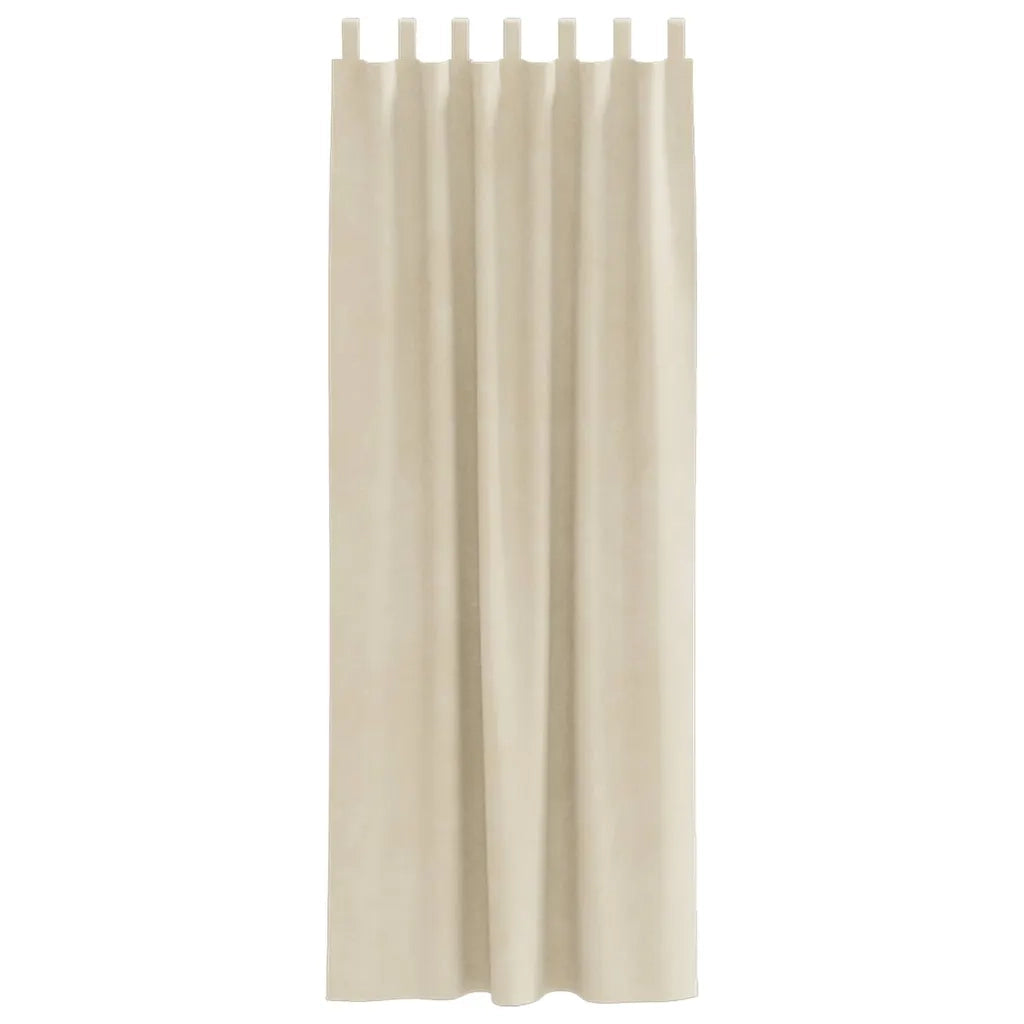 Tende oscuranti 2 pcs Crema 140 x 260 cm Velluto 4107192