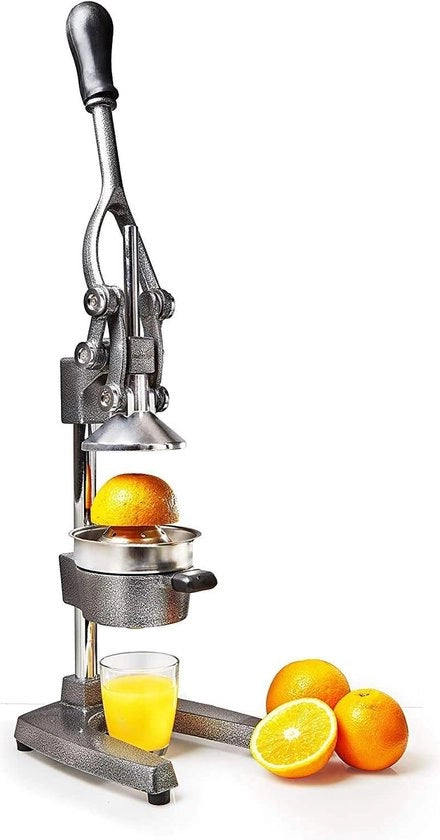Centrifuga per succo di agrumi in acciaio inossidabile - Spremiagrumi manuale per agrumi - Spremiagrume per lavastoviglie - Centrifuga per succo di agrumi robusta - Peso 65 kg [Argento/Grigio] spremiagrumi per agrumi