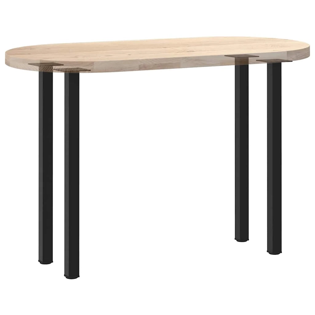 Set di 4 gambe per tavolo consolle geometriche regolabili 72-74 cm in acciaio verniciato a polvere nero 02_0056753