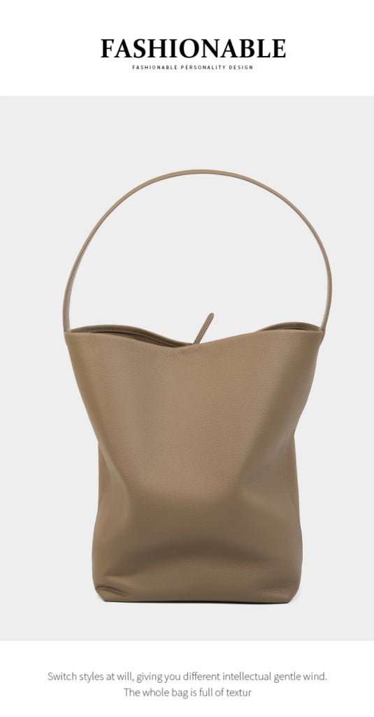 Borsa a tracolla da donna in vera pelle, borsa a mano da donna