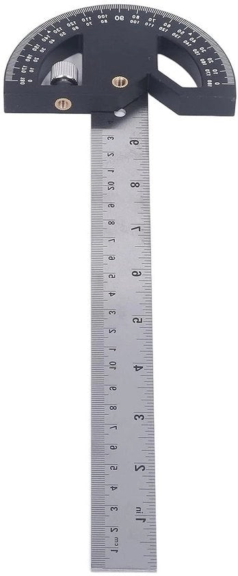 Liniale a moltiplicazione per lavori di legno - Materiale ABS - Alta precisione - Leggerezza - Per disegno - Cercine fisse - 12 pollici.