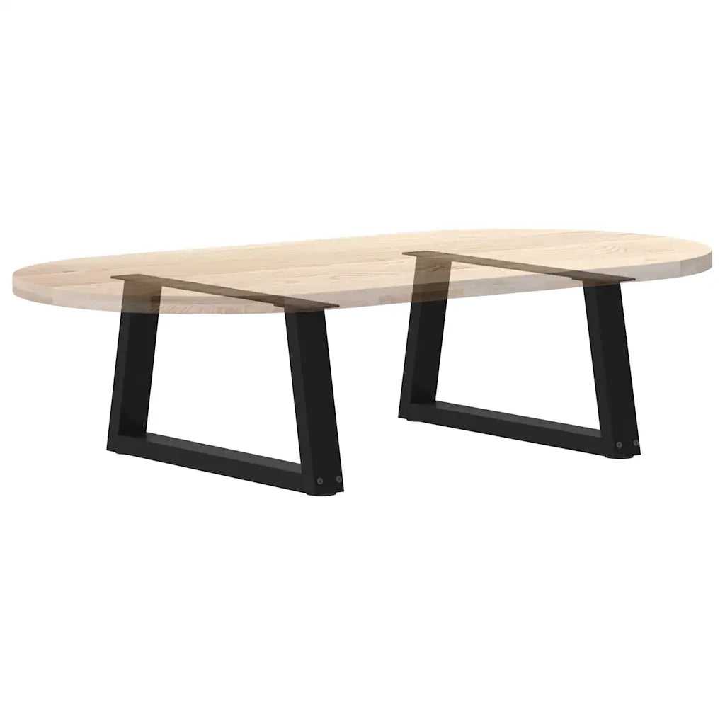 Gambe per Tavolino da Caffè a Forma di V 2 pz Nere 70x(30-31,3) cm Acciaio 4012536