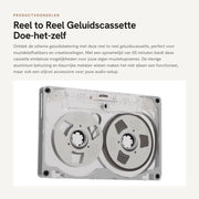 Cassetta di registrazione audio 55 minuti - Alloggiamento in alluminio - Composito ABS/lega di alluminio - Costruzione robusta - Nastro di registrazione musicale - Ideale per musicisti - Banda