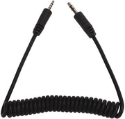 Cavo di sincronizzazione per flash - 2,5 mm a 3,5 mm - Cavo flexibile a spirale - Adatto per V-LUX/DIGILUX - Adatto per GF/GH/G/L/LC/FZ - Lunghezza del cavo 1 metro - Cavo per flash