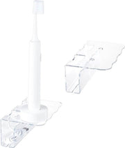 Oggetto di supporto per spazzolini da denti elettrici in acrilico - Organizzatore per cavi di spazzolini da denti - Supporto per spazzolini da denti con funzione autoadesiva - Risparmia spazio - Adatto per la camera da bagno - Aro
