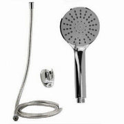 Trade Shop - Kit Doccetta Doccino Soffione Doccia Bagno Tondo Con Laccio 1,8 Mt Staffa 69322 -