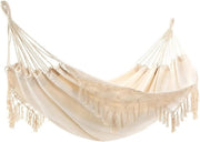 Ombrello a Cuscino in Cotone Portatile con Tasselli e Borsa - Doppio, 200 x 150 cm, Lavabile in Macchina per Appendere in Spiaggia, Sabbia, Patio