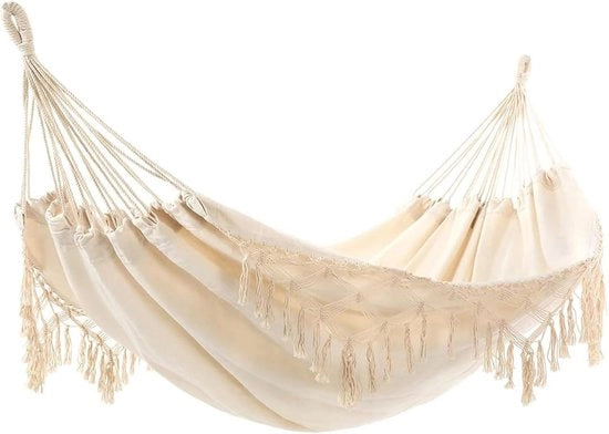 Ombrello a Cuscino in Cotone Portatile con Tasselli e Borsa - Doppio, 200 x 150 cm, Lavabile in Macchina per Appendere in Spiaggia, Sabbia, Patio