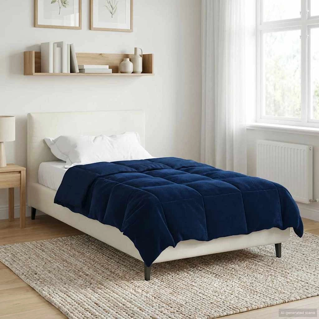 Duvet Invernale 155 x 200 cm Inverno Blu Scuro Traspirante 42026135