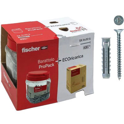 TASSELLO NYLON SX 6S PROPACK + REFILL FISCHER - CF=PZ 400- 1 confezioni