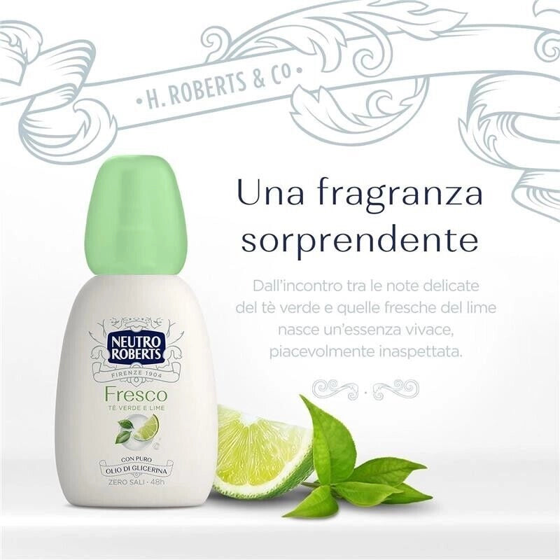 NEUTRO ROBERTS DEODORANTE VAPO FRESCO VERDE TÉ VERDE E LIME 75 ML