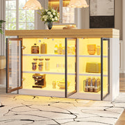 TAVOLO Allungabile Girevole 120-197x40x72 cm Bianco MDF e vetro