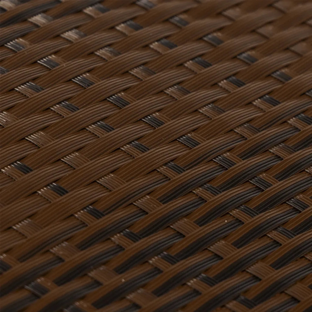 Schermo da balcone | Paravento da Balcone Marrone e Nero 500x100 cm in Polyrattan