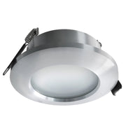 Porta faretto tondo orientabile incasso vetro opaco 68mm supporto lampade GU10