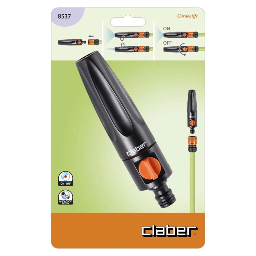 LANCIA DOPPIO GETTO REGOLABILE Art. 8537 - con innesto blister  - CLABER