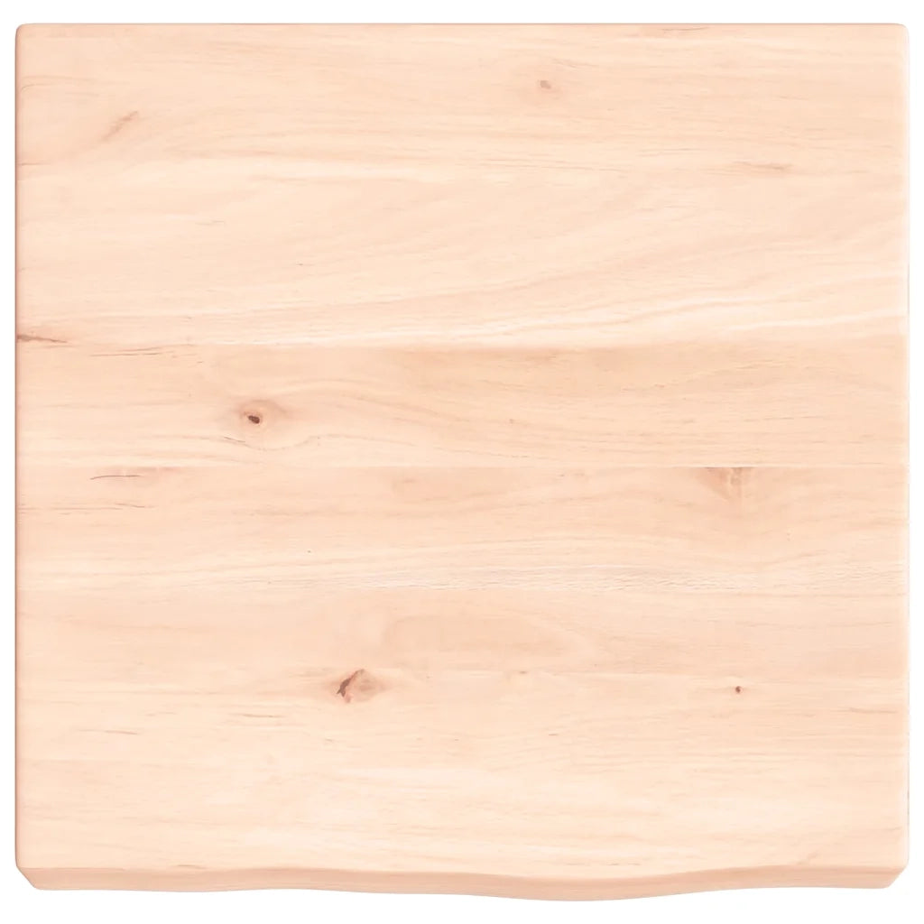 Ripiano a Parete 40x40x(2-6) cm Massello Rovere Non Trattato 363511