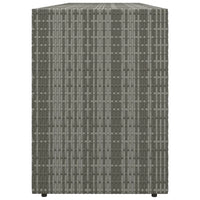 Mobile Portaoggetti da Giardino Grigio 198x55,5x80cm Polyrattan 319871