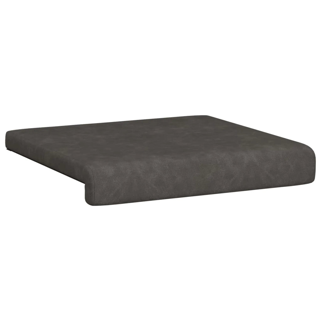 Cuscino per panchina 4 pcs Similpelle Nero Profondità 35 cm 42043121