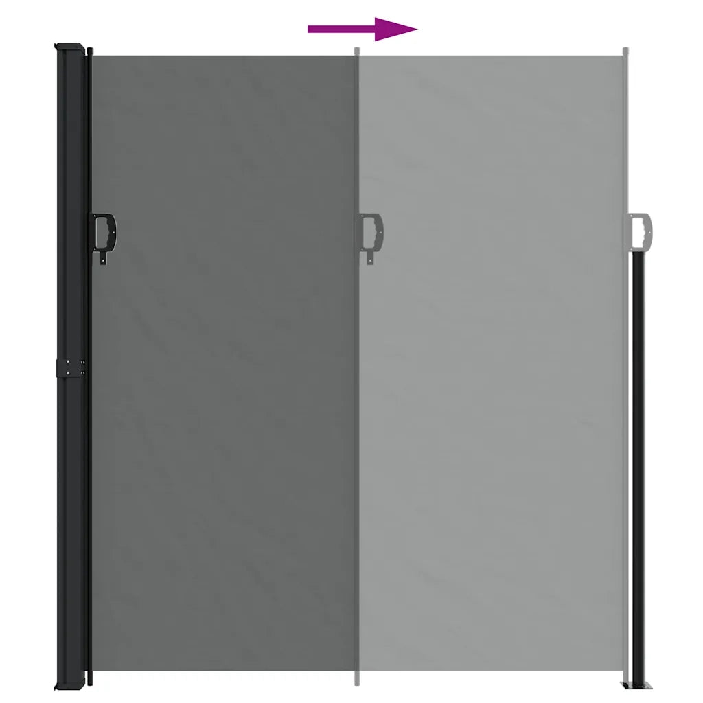Tenda da Sole Laterale Retrattile-Tenda parasole per balcone per giardino Antracite 220x500 cm