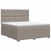 Letto box spring con materasso Tortora 140 x 200 cm Tessuto 3454159