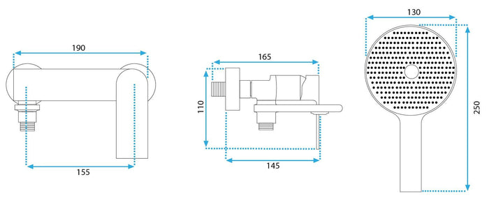 Rubinetto Da Vasca Rea Veneta Brush Gold