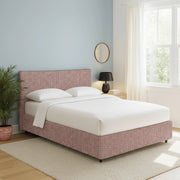 Staines, Letto Singolo Sfoderabile Made in Italy, Rosa Antico