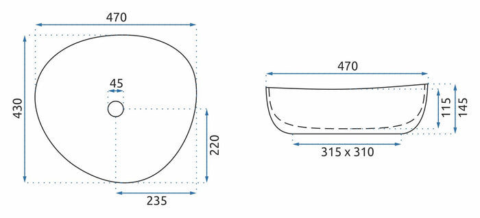 Lavabo Da Appoggio Rea Andrea